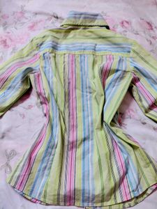 Striped Button-Down Shirt