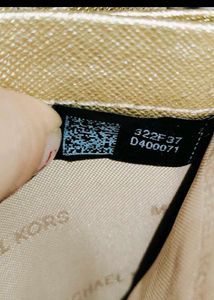 Michael Kors Pale Gold Continental Leather Wallet