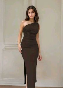 Elegant Brown Maxi Dress