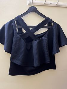 Off Shoulder Crop top(34-36 Inch bust Size Stretchable)