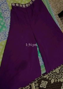 Crop Top Shrug And Palazzo