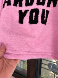 H&amp;M NEW Pink Oversized Jumper /Size-S