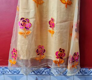 Elegant Floral Embroidered Dress