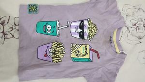 Cute Graphic T-shirts And Shorts & Diaper
