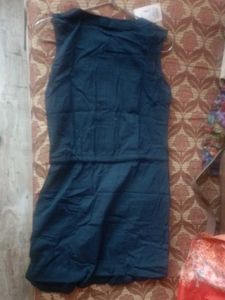 Blue dress with zip