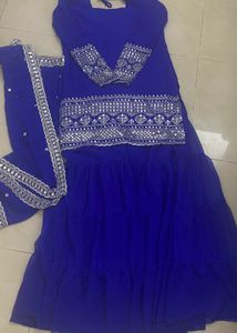 Blue Sharara Set (L)