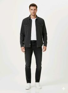 Men's Black Denim Jeans