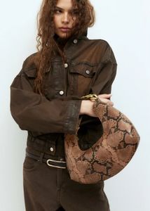 Snakeskin Chain Shoulder Bag
