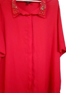 Beautiful red shirt with great design!Zink London