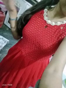 Red Freel Dress