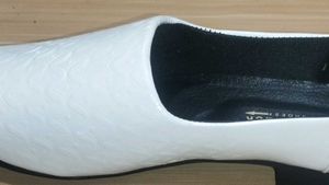 White Nagra slip-on shoes