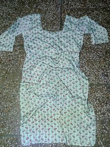 White Print Silk Suit