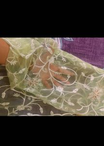 Taavi/ Biba/ Sangria Green Embroidered Kurta Set