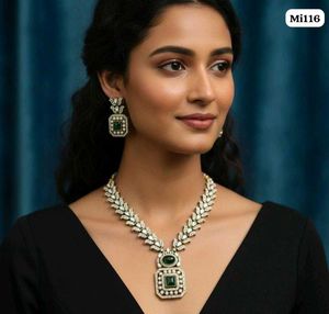 Elegant Necklace Set PREMIUM AD STONE @SALE