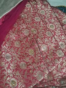 Rose Pink &amp; Gold Lehenga Choli