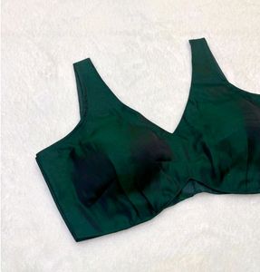 Padded Strapy Back Hook Art Silk Blouse