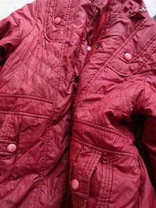 Maroon Padded Winter Jacket