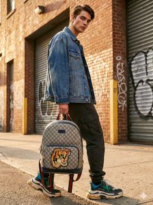 Luxury GG Supreme Canvas Backpack with Embroidered