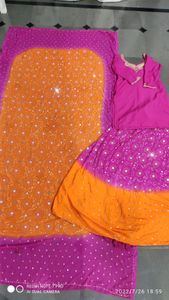 Designer lehenga n top.