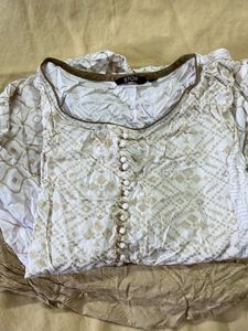 Elegant White Embroidered Kurta