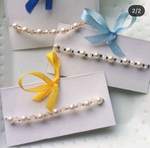 Pearl &amp; Crystal Beaded Bracelets