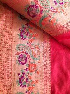 Red Cotton Saree