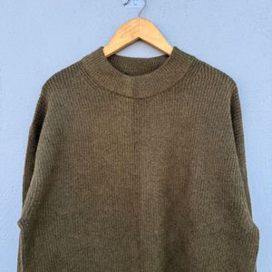 Olive Green Knit Sweater
