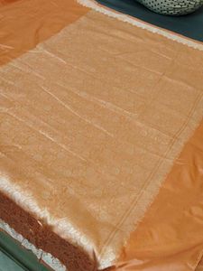 Orange 🧡 🧡 Pure Silk Saree