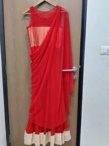 Elegant Red Ethnic Gown