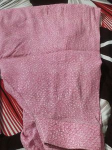 Lite Pink 💕cotten Suit With Handpurs Free