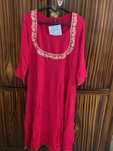 Elegant Pink Anarkali Kurta Set