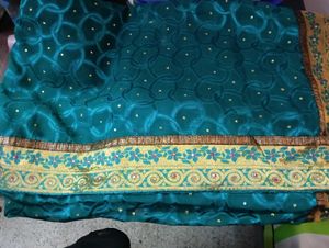 Elegant Green Saree