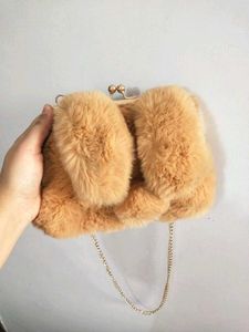 Soft Fur Bunny Clutch