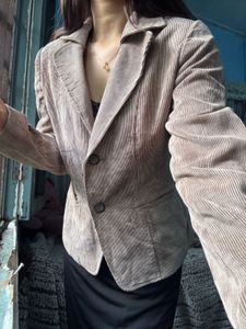 Suede Muave Blazer