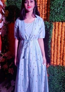 Women Blue Gown ( 2 Piece )