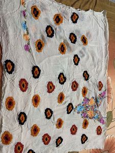Unstiched Embroidered Short Kurta