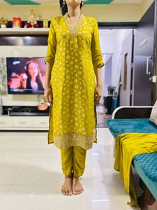 Lime Green Kurta Set