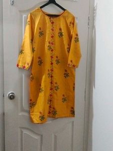 Yellow Floral Kurta