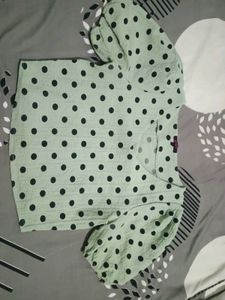 Polka Dot Crop Top