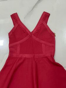 Red Fit &amp; Flare Mini Dress
