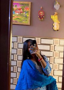 Elegant Printed Kurta pant chuni set