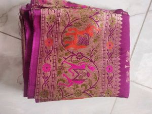 Weaving mistake Tussar Silk Saree