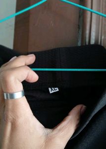 Black Straight Leg Trousers