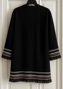 ZARA Black Suede Overcoat