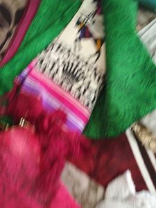 7 Dupatta Combo Bnarsi Dupatt Organza Silk