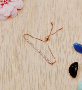 Rose Gold Adjustable Crystal Bracelet