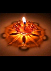 Colorful Diwali shadow Diyas pack of 12
