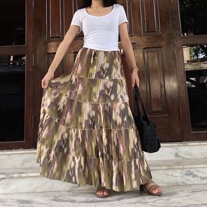 Pinterest Bohemian Korean Asymmetrical Maxi Skirt