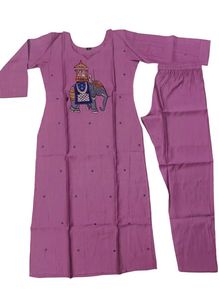 Elegant Purple Kurta Set