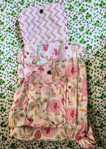 New Handblock Quilted Backpack For Kids